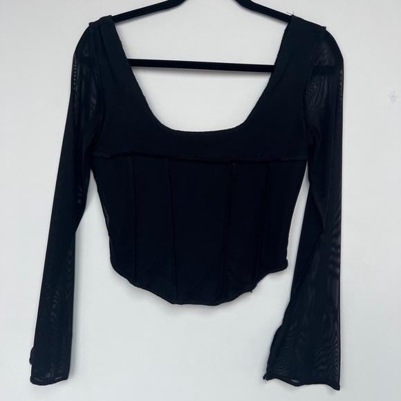 Tiger mist mesh corset style top - Picture 3 of 4